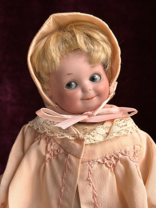 Antique German 7” Armand Marseille 253 Googly Eyes Bisque Head Doll