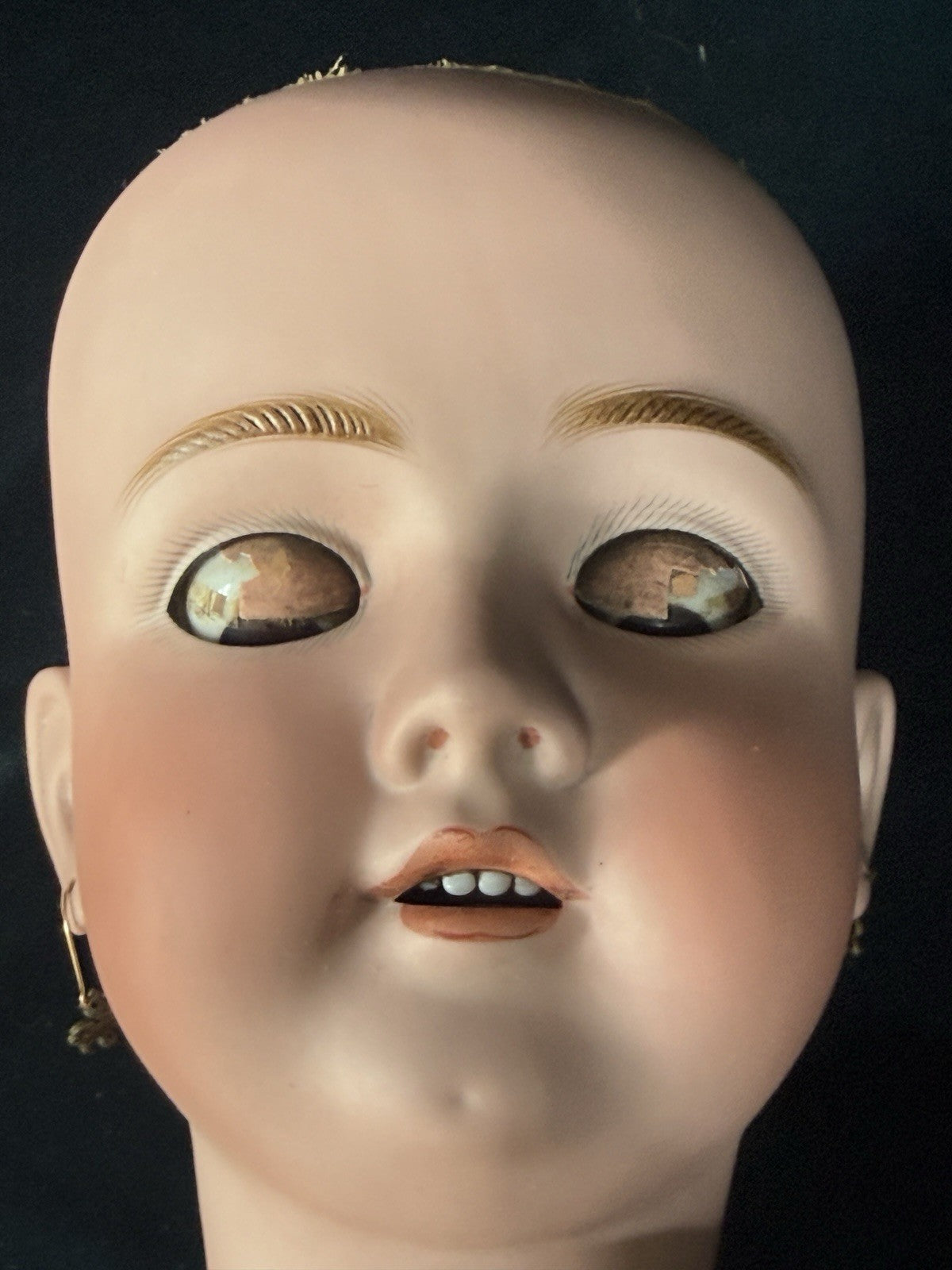 Antique German 30” Walkure Doll Bisque Head Composition Body