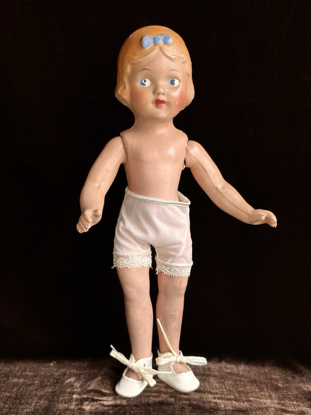 Vintage Unmarked Composition 14” Blonde Snow White Doll