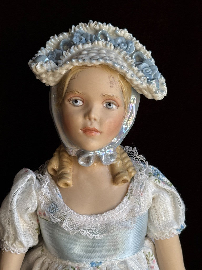 OOAK Collectible 13.5" Kathy Redmond Porcelain Girl Doll