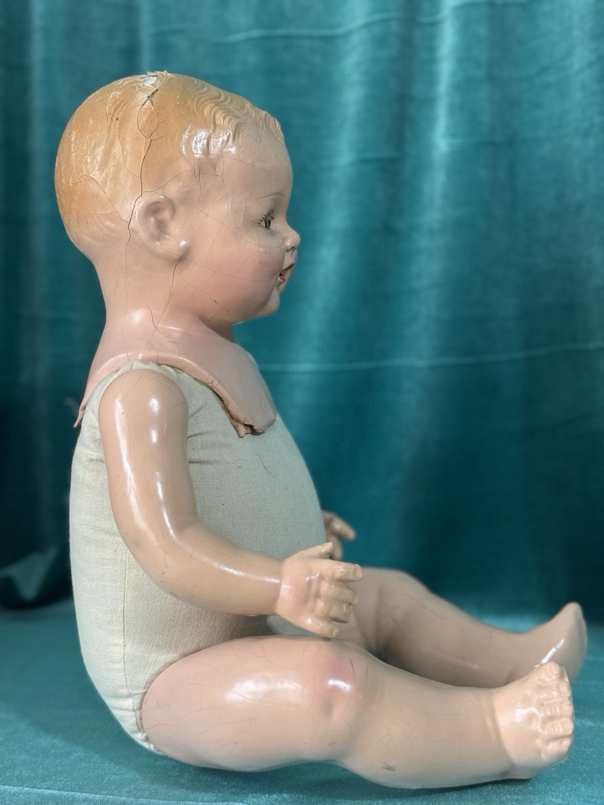Antique 1920’s Acme Toys Composition Baby 18” Doll