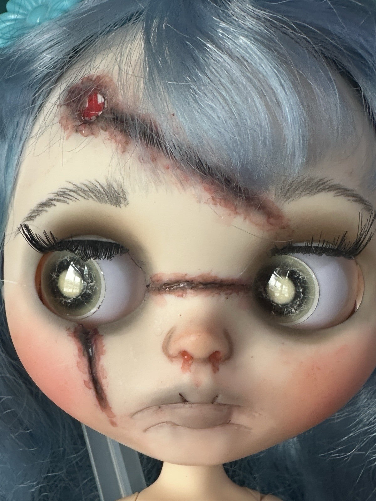 OOAK Custom Blythe 11” Artist BDJ Doll “Beautiful Frankenstein”