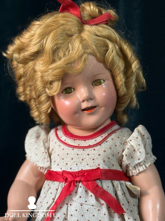 All Original Vintage 1930’s Composition 18” Shirley Temple Doll by Ideal Company