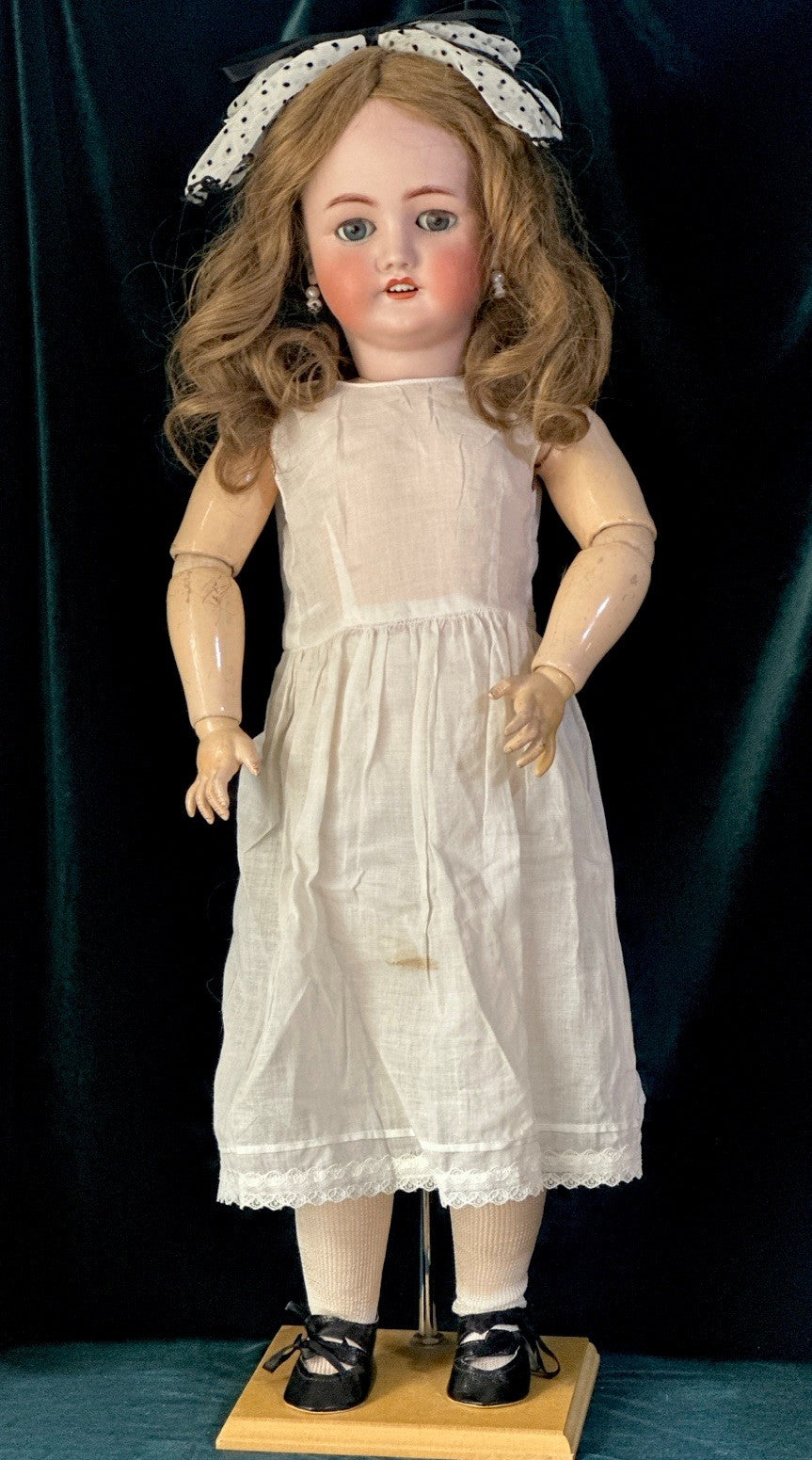 Antique German C.M. Bergmann and Simon Halbig Bisque Head 29” Doll