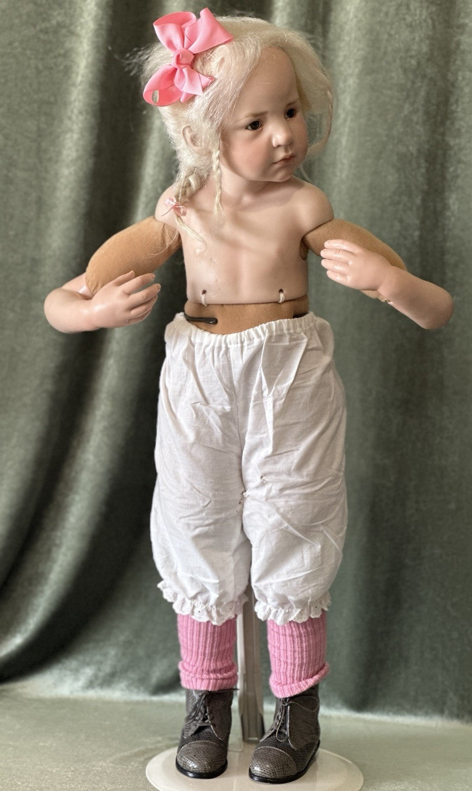 Artist 31” Hildegard Gunzel Wax Over Porcelain Portrait German Doll “Nora” LE 20