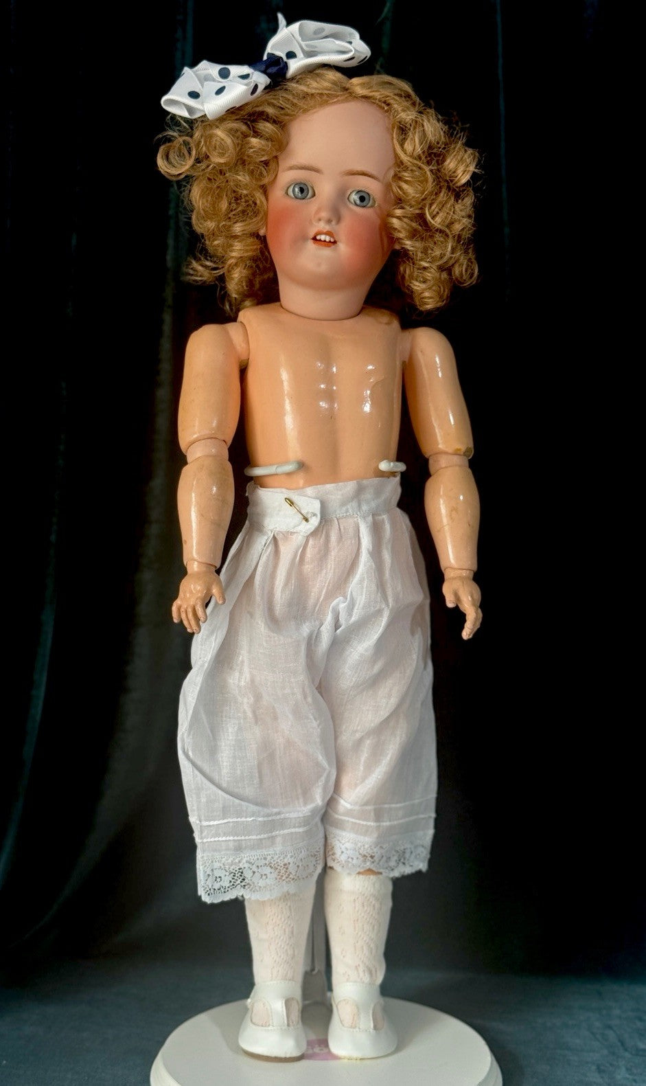 Antique German Simon Halbig Mold 550 21” Doll Bisque Head Composition Body