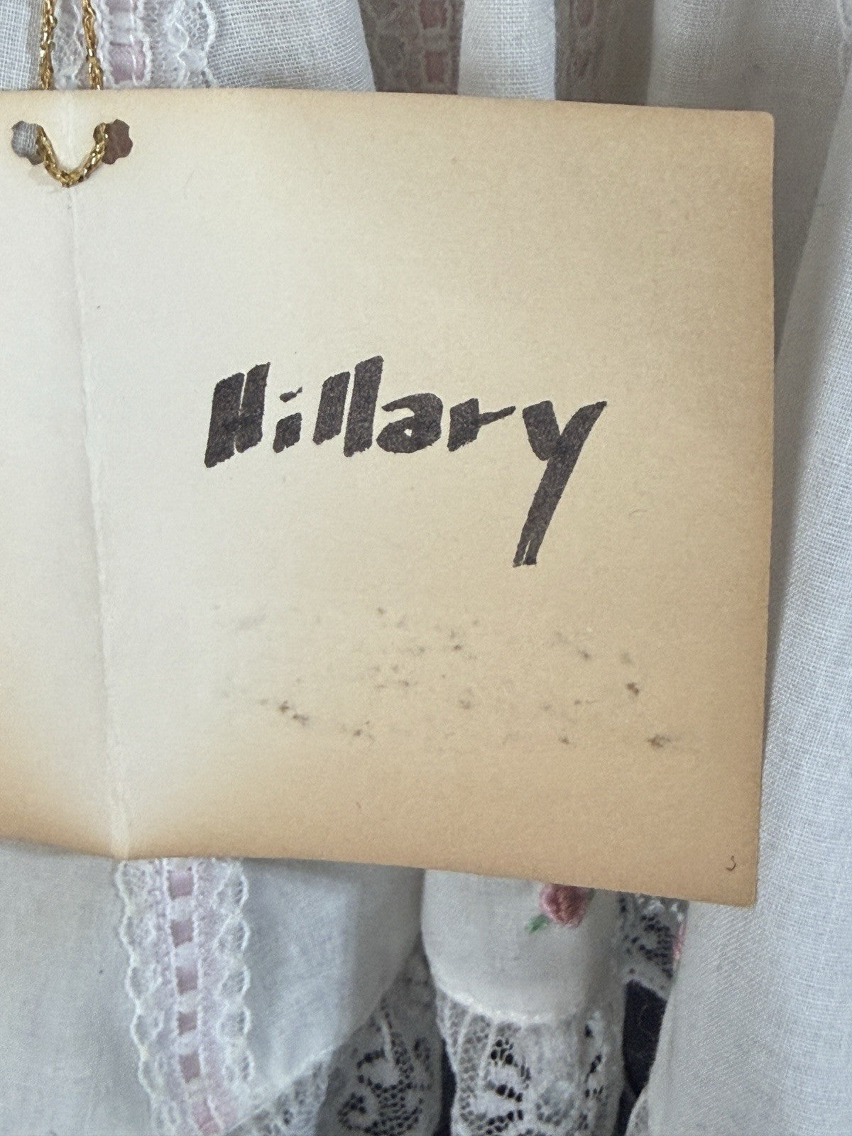 Artist Reproduction Of “Hilary” by Dianna Effner 24” Porcelain and Cloth Doll