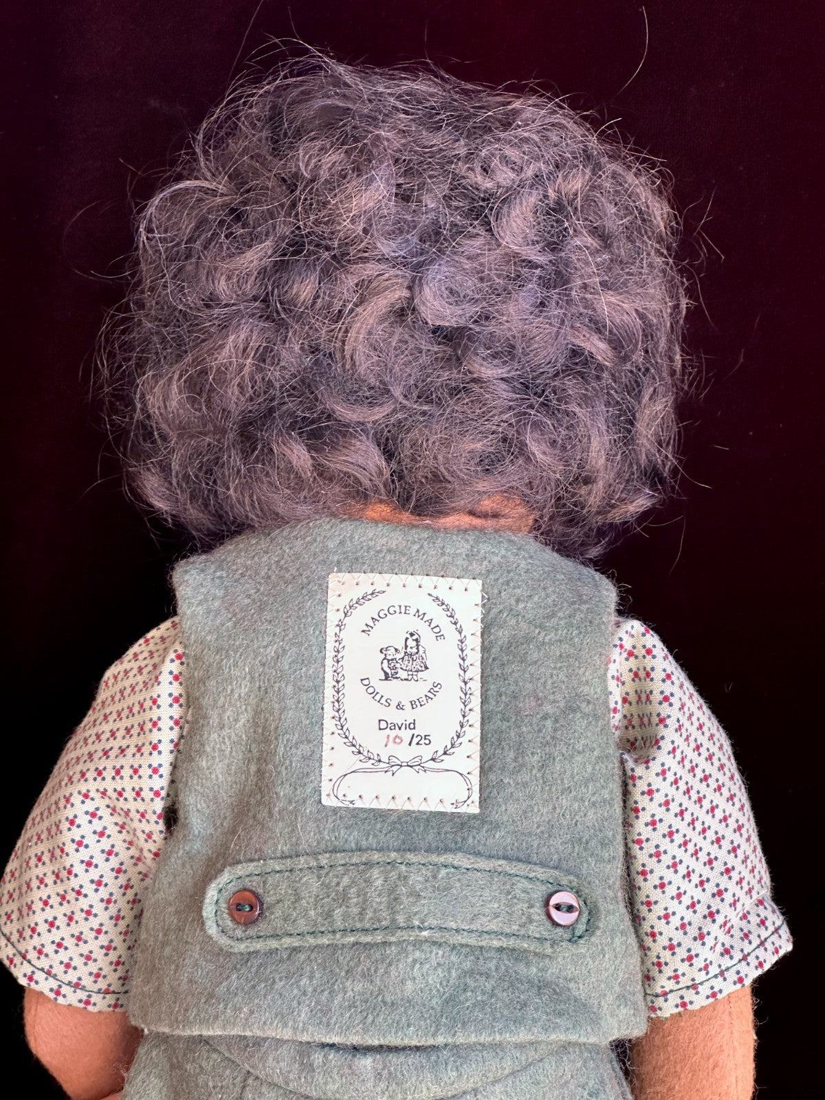 Collectible 18" Maggie lacono David Felt Cloth Boy Doll LE 25
