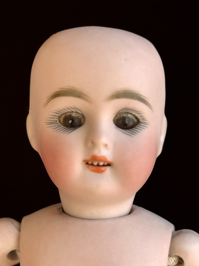 Large Antique German 7.5” Kestner 121 All Bisque Mignonette Doll Swivel Head