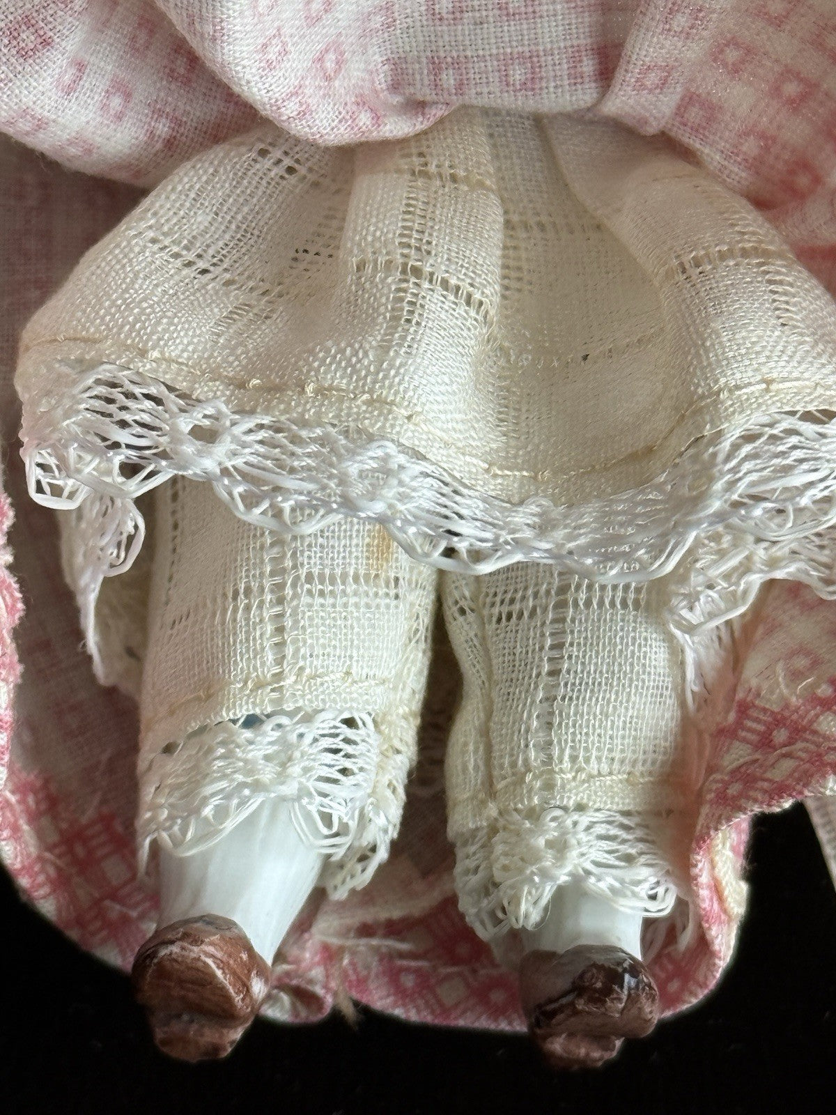 Antique German 4.25” Kestner All Bisque Mignonette Dollhouse Doll