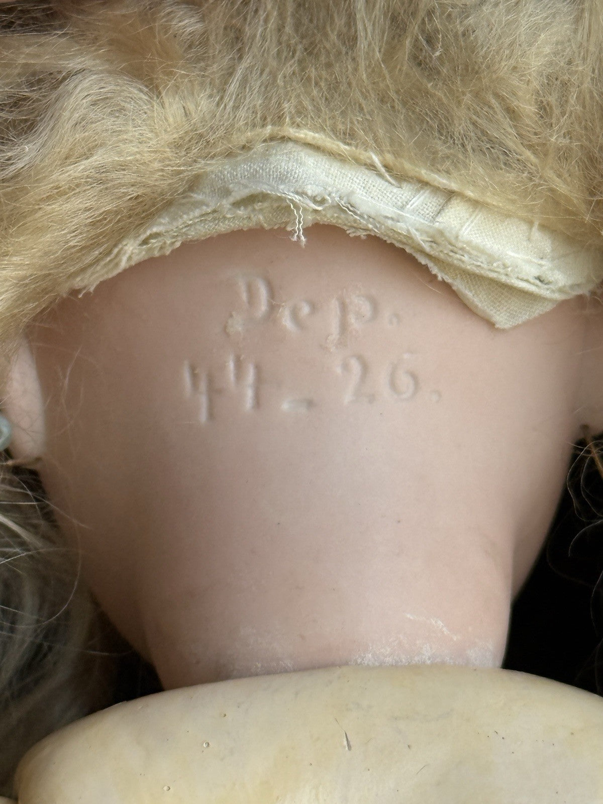 Antique German 16” Gebrüder Kuhnlenz 44-26 Bisque Head Doll
