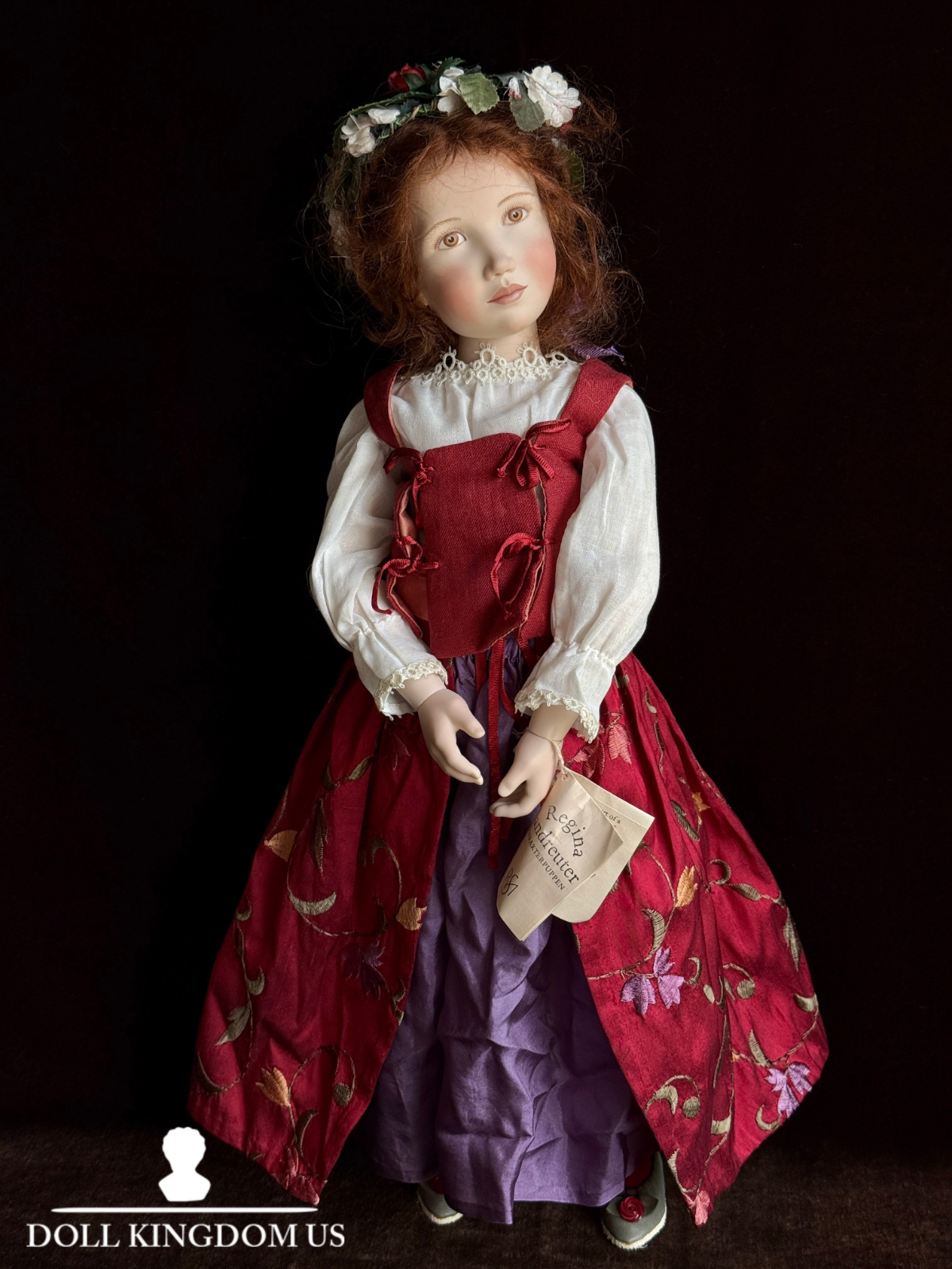 Collectible 18.5" Porcelain Antemisia Doll German Artist Regina Sandreuter LE 15