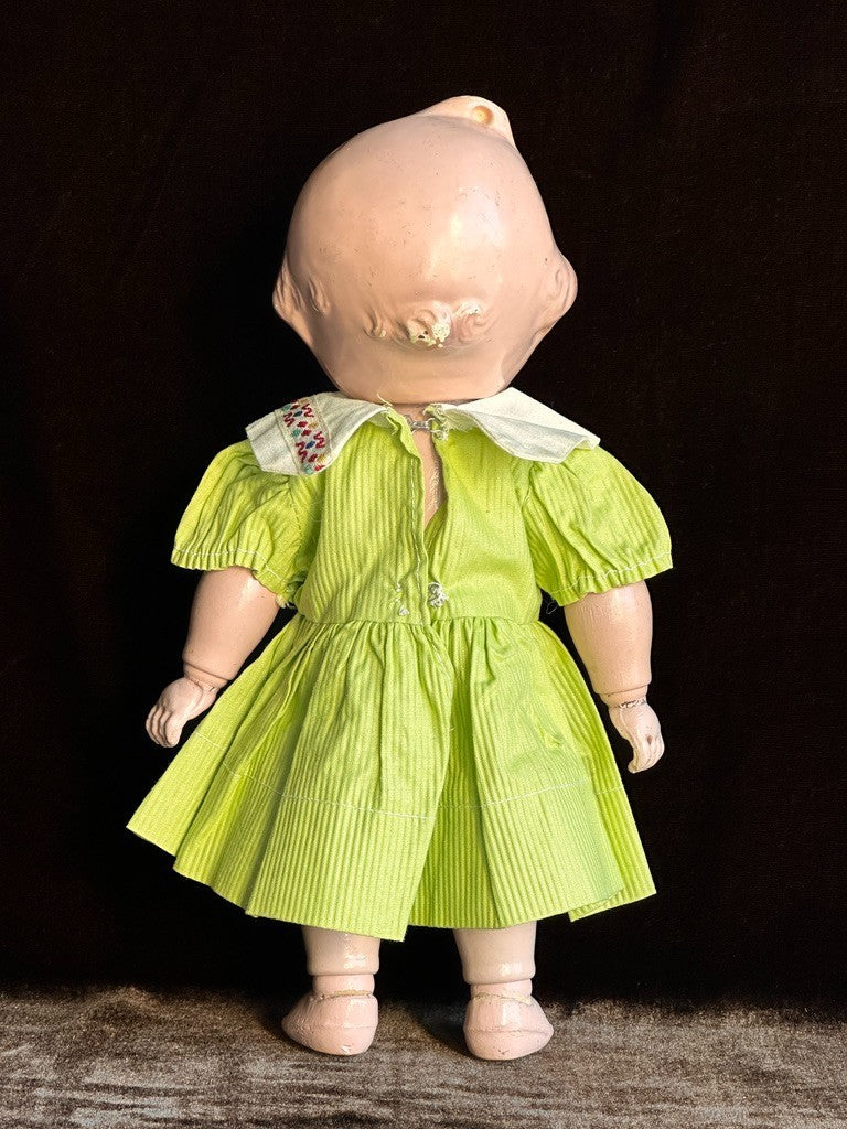 Vintage 11" Cameo Kallus JOY Composition/Wood Doll