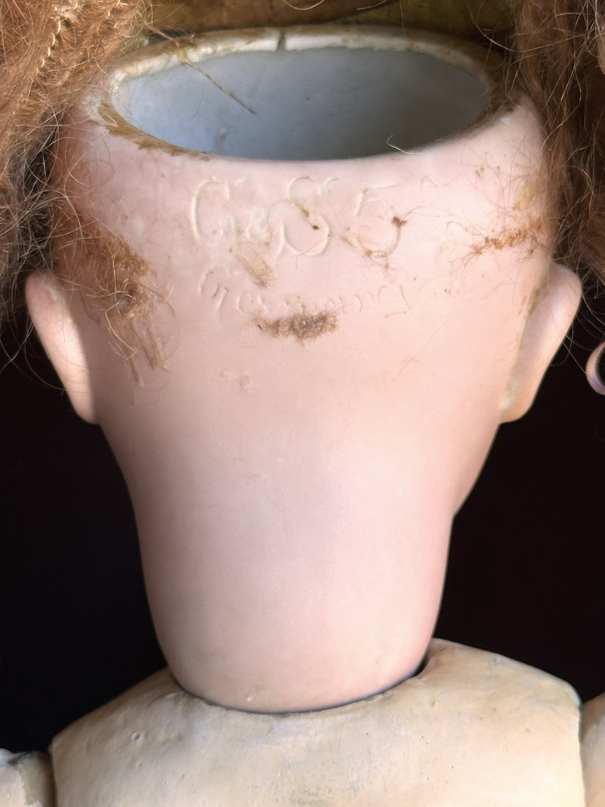 Antique German 23” Gans & Seyfarth Bisque Head Doll