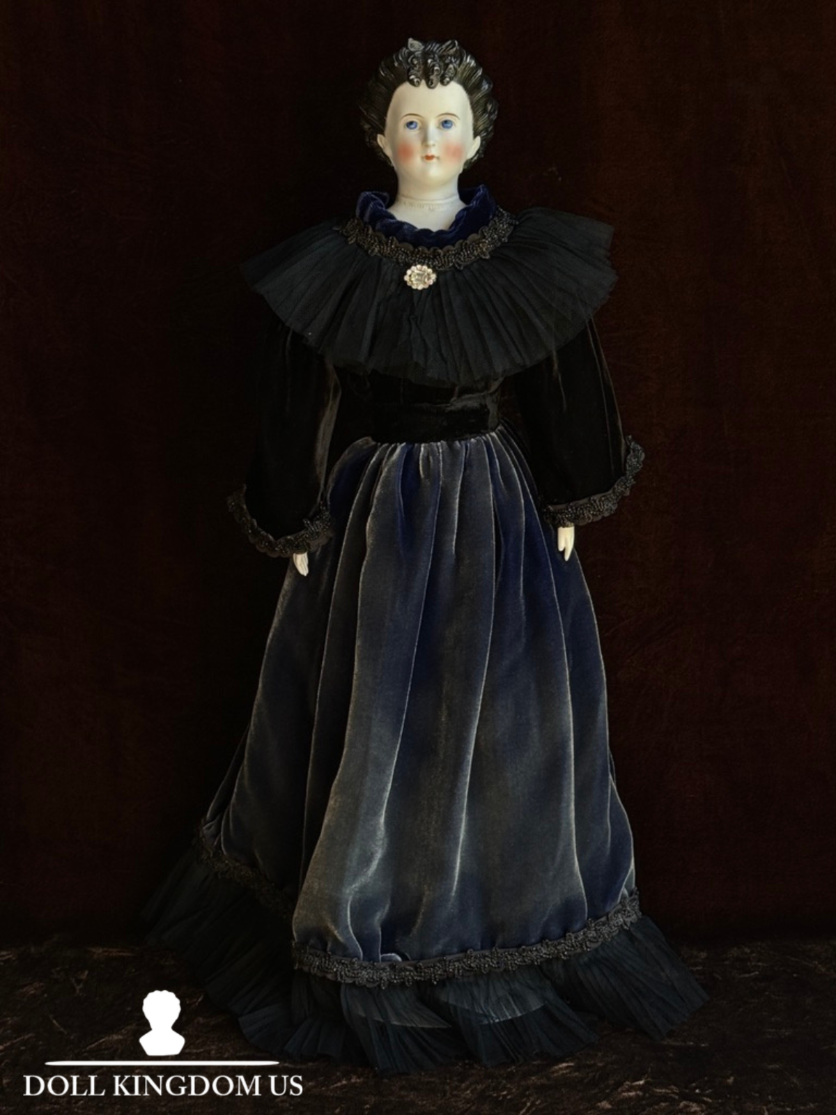 Antique German 20.75” Dornheim, Koch & Fisher Parian Dagmar China Head Doll