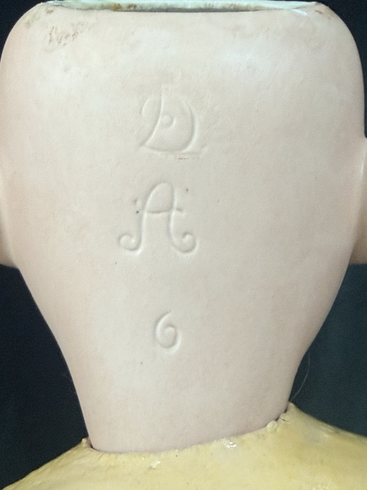 Rare Antique American James Scholly Taft 24” Doll Mold D.A. 6 Bisque Head