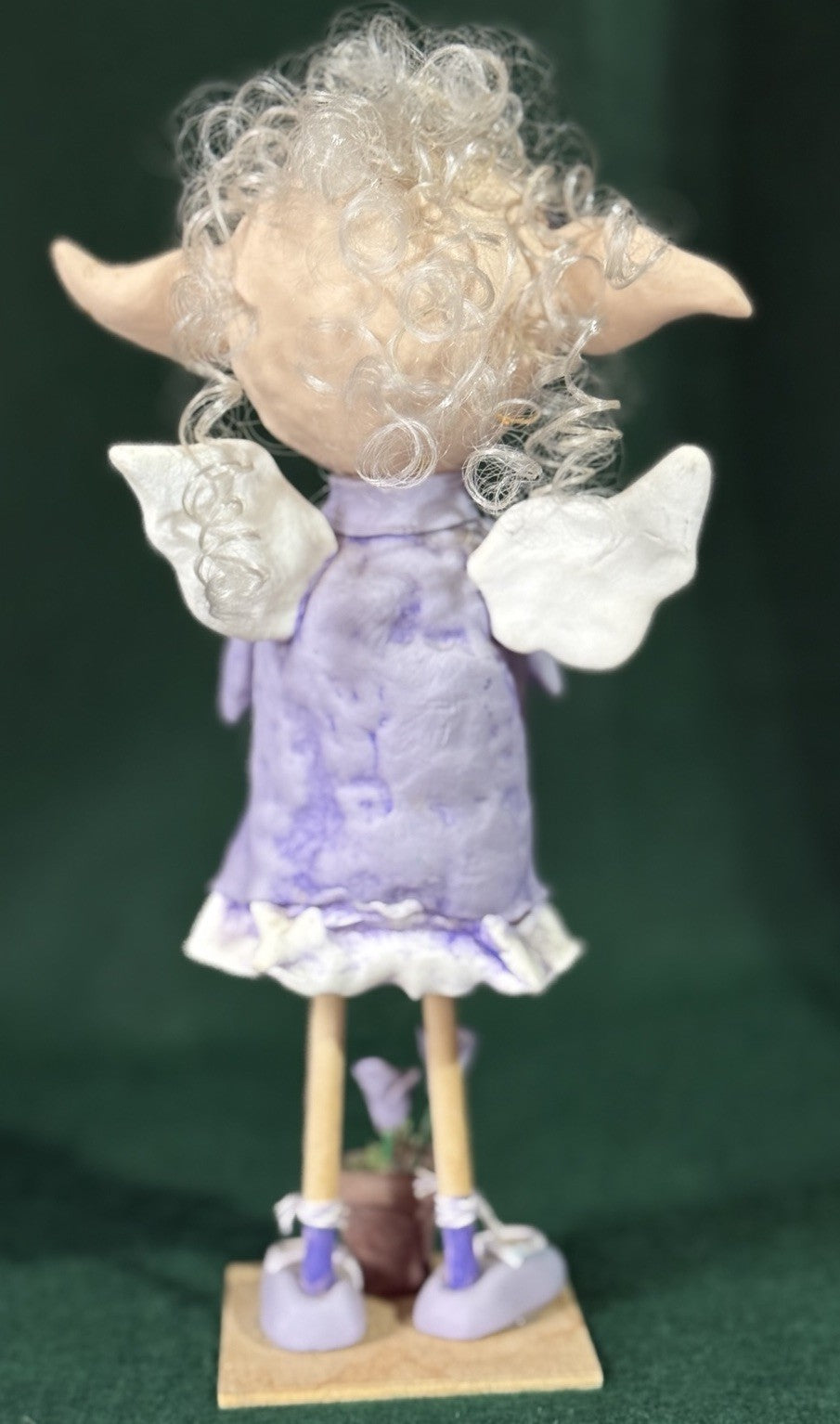 OOAK Artist 10” Mixed Media Clay Doll “Molly Goblin” by RosannasArtClay