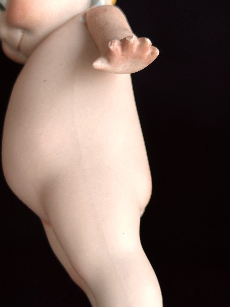 Antique German 6" Rose O’Neill All-Bisque Kewpie Doll Blue Wings