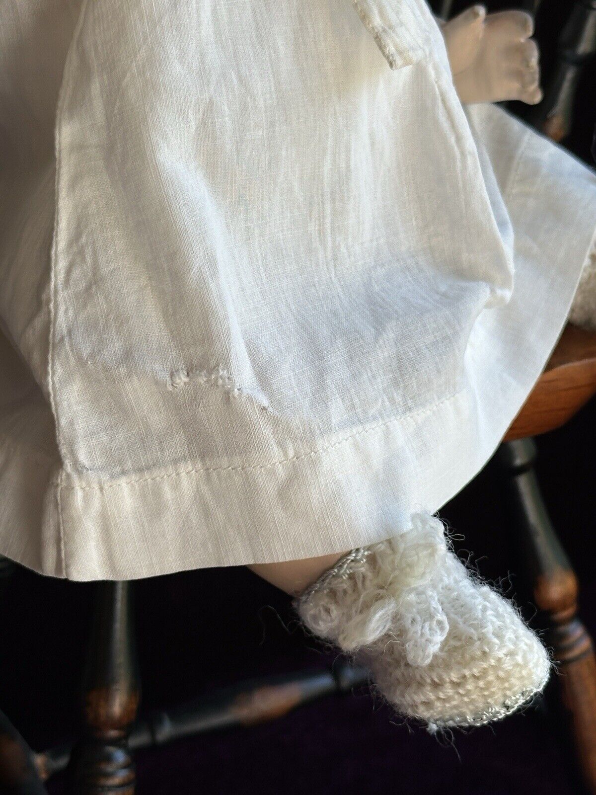 Antique French 13” SFBJ 226 Bisque Head Character Baby Doll Restored