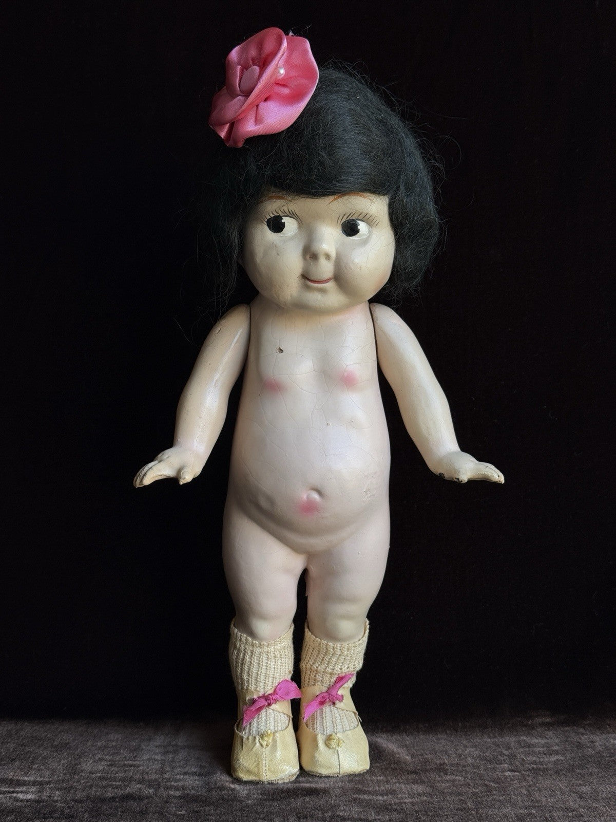 Vintage American 13” Betty Lee Buddy Lee Sister Composition Doll
