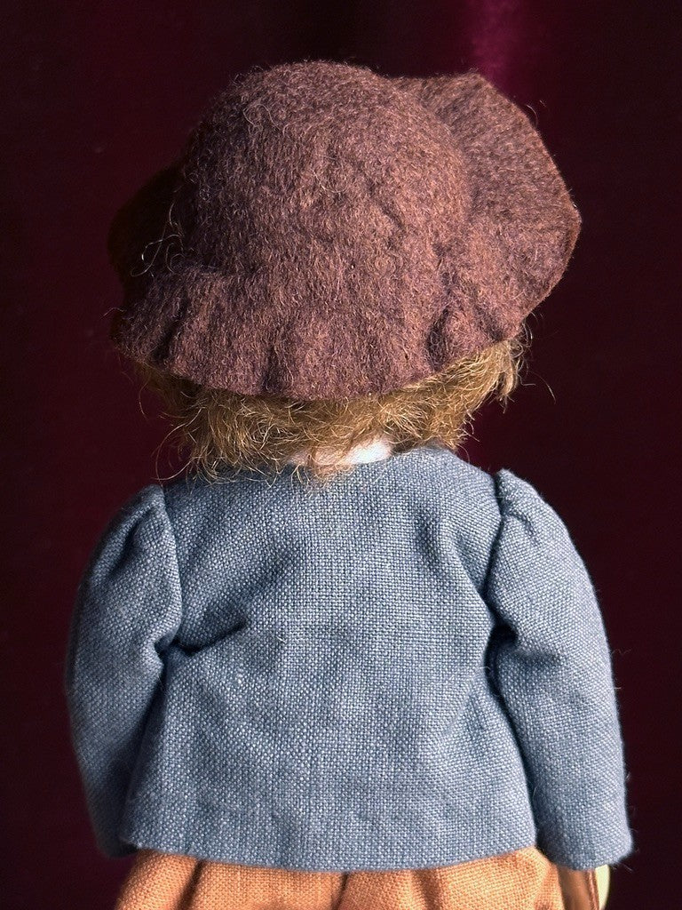 Collectible 9.5” UFDC Gail Wilson Dickon The Secret Garden Papier Mache Doll Tag