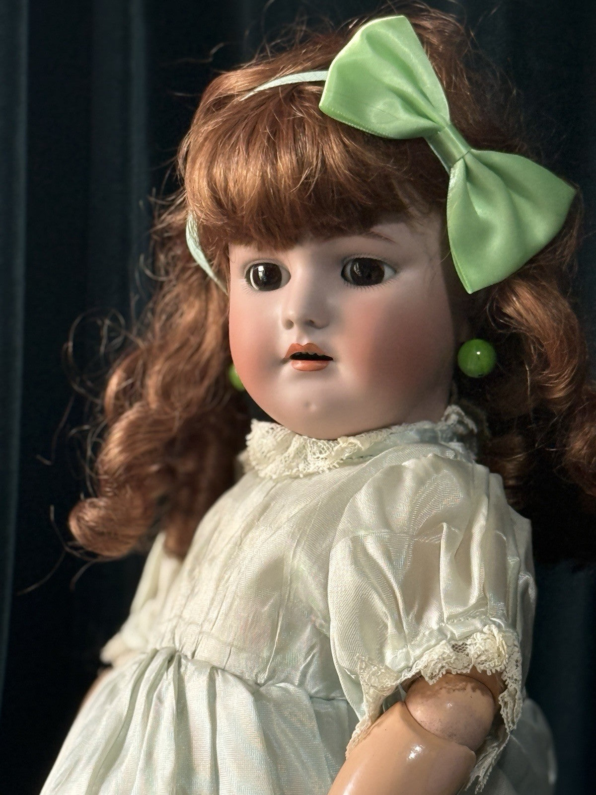 Antique German Simon Halbig Heinrich Handwerck 19” Doll Bisque Head