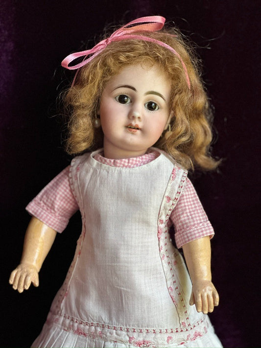 Antique German 14” Simon Halbig 939 Bisque Head Doll