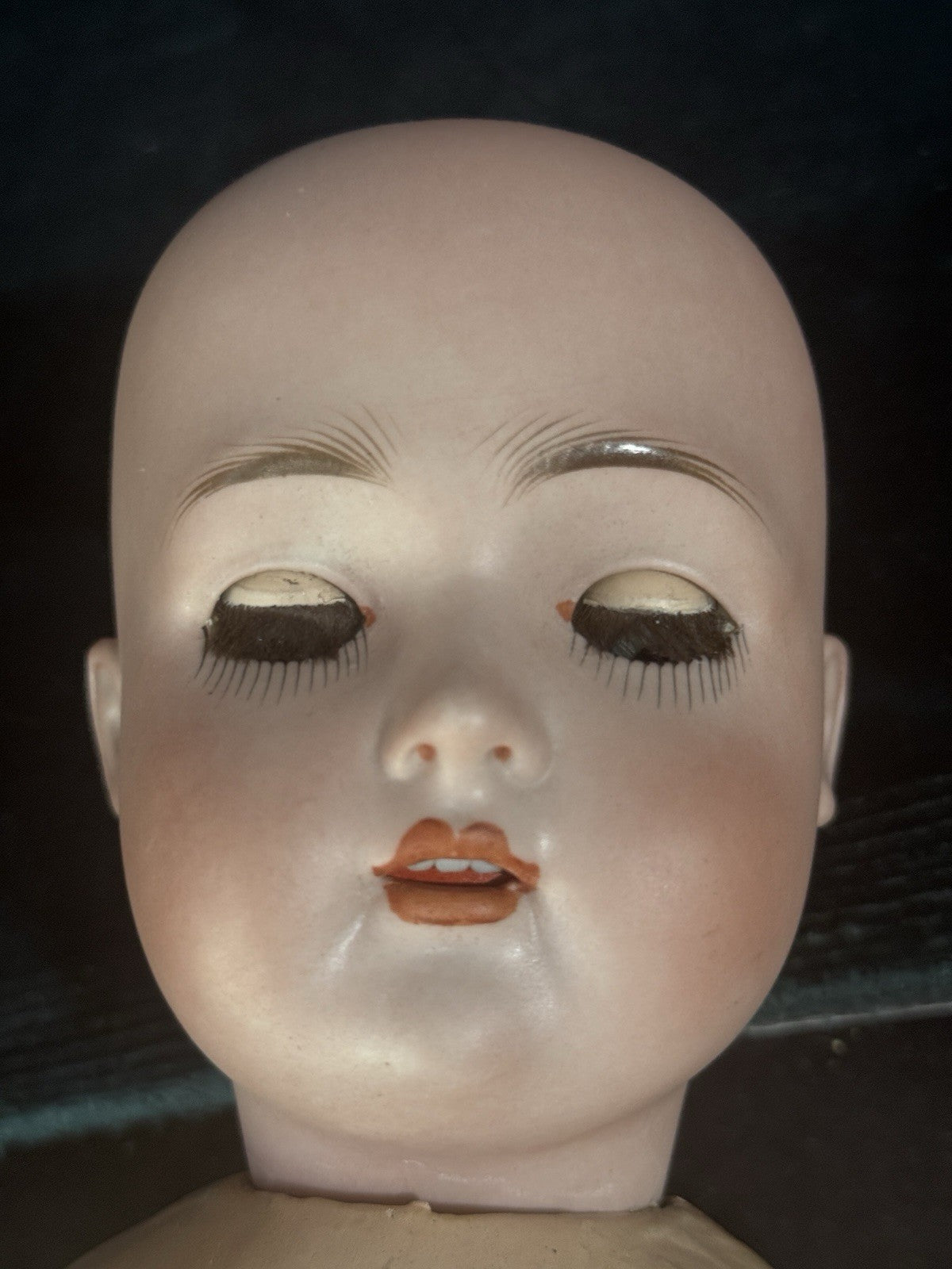 Antique German Hertel, Schwab (?) Mold 136/10 Bisque Head 18” Doll