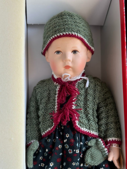Rare German 17” Kathe Kruse Cloth Doll I Margretchen Repro LE 500 NIB