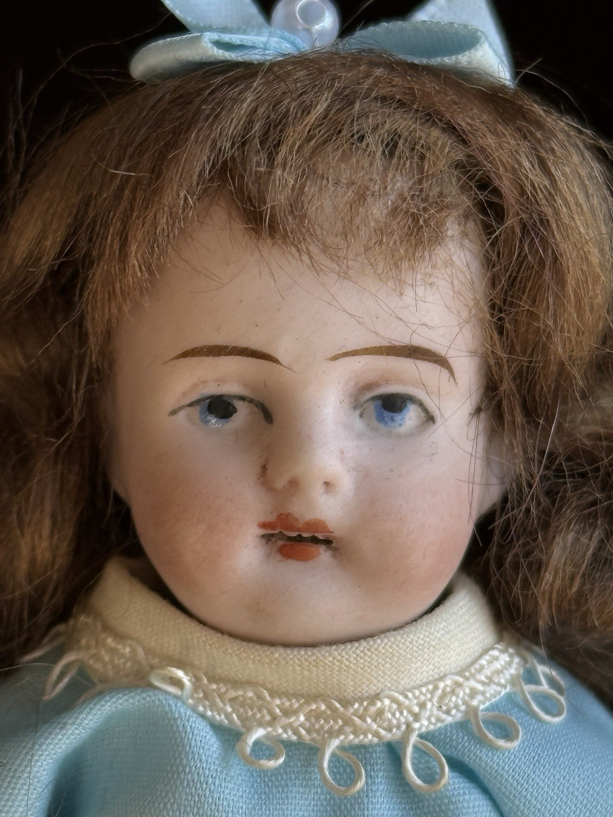 Antique German 4.5” Kestner All Bisque Mignonette Dollhouse Doll