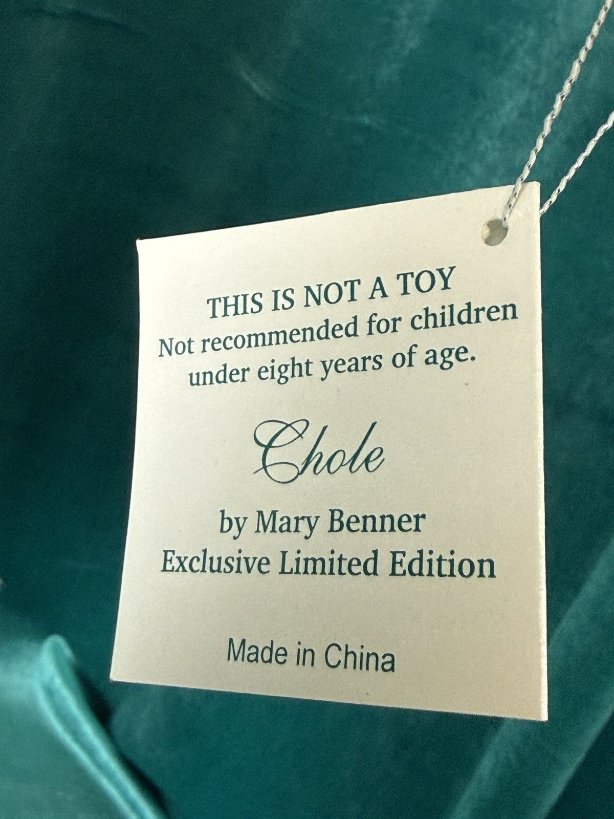 Large Mary Benner 29” Porcelain Doll Chole LE 750 With Tag/Stand