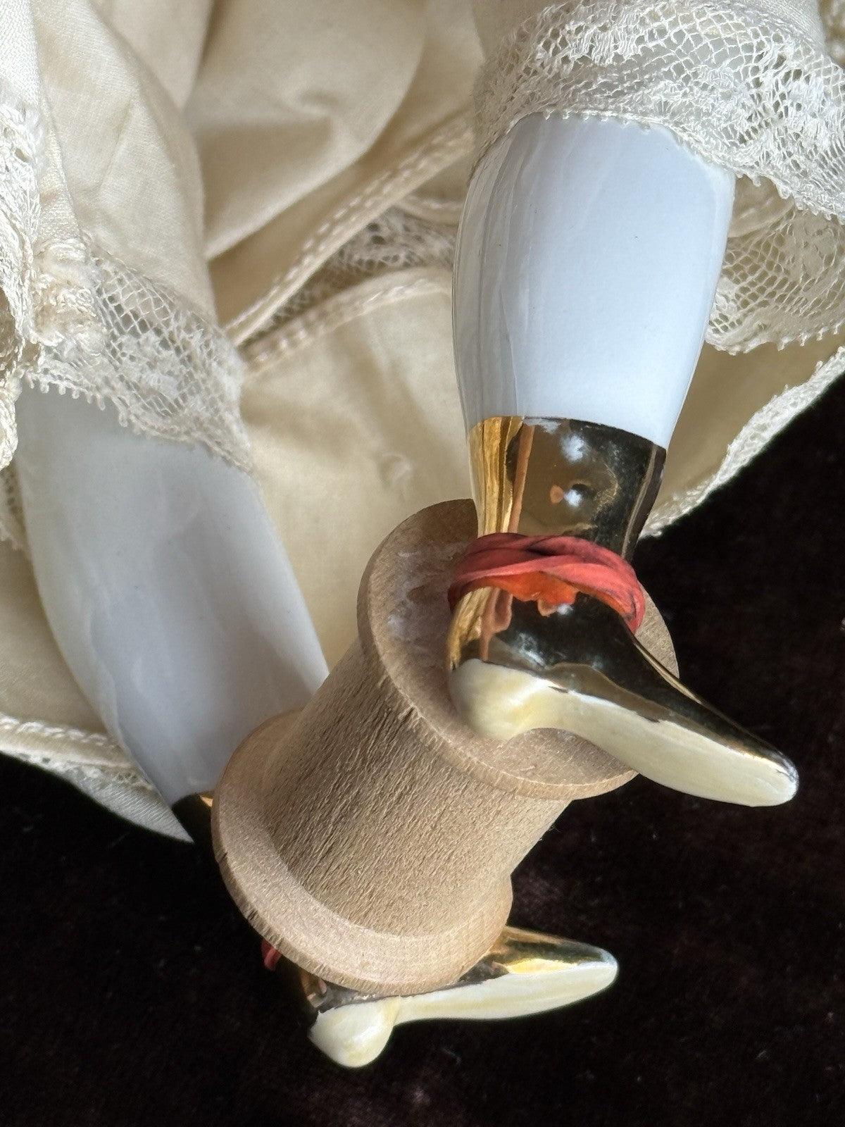 Antique 14” Made in Japan China Shoulder Head Bride Doll