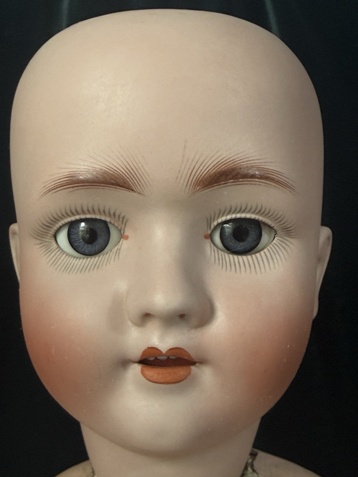 Antique German Walkure 30” Doll Bisque Head Composition Body