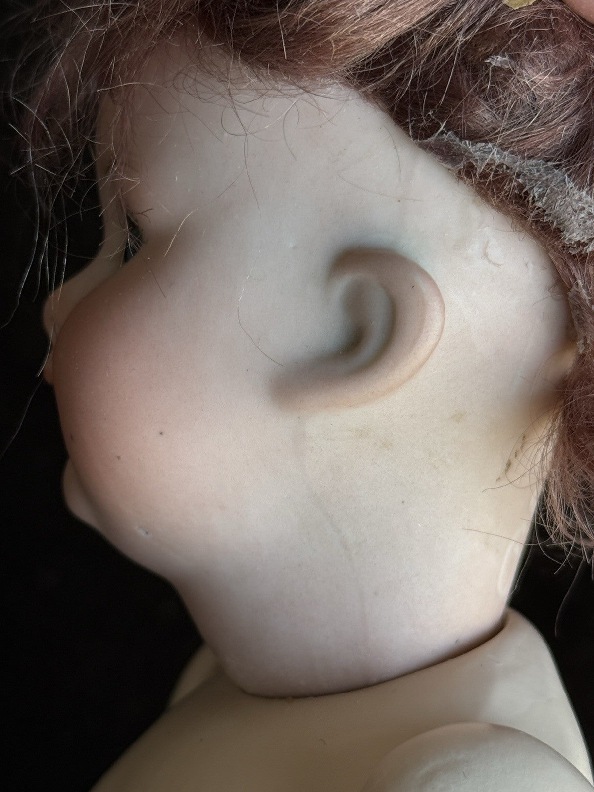 Lot of 2 Antique Bisque Head Baby Dolls Nippon and Koppelsdorf