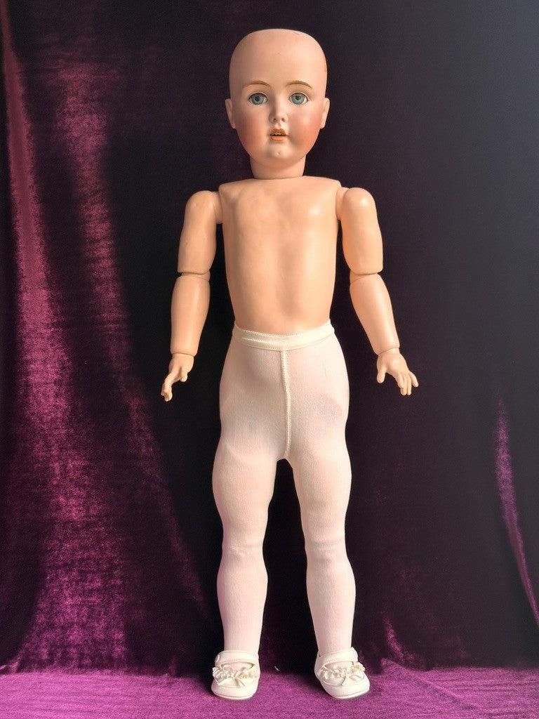 Large Lifelike Antique German 30” Kestner 171 Bisque Head Doll