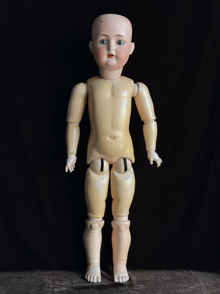 Antique German 26" Bruno Schmidt Bisque Head Doll