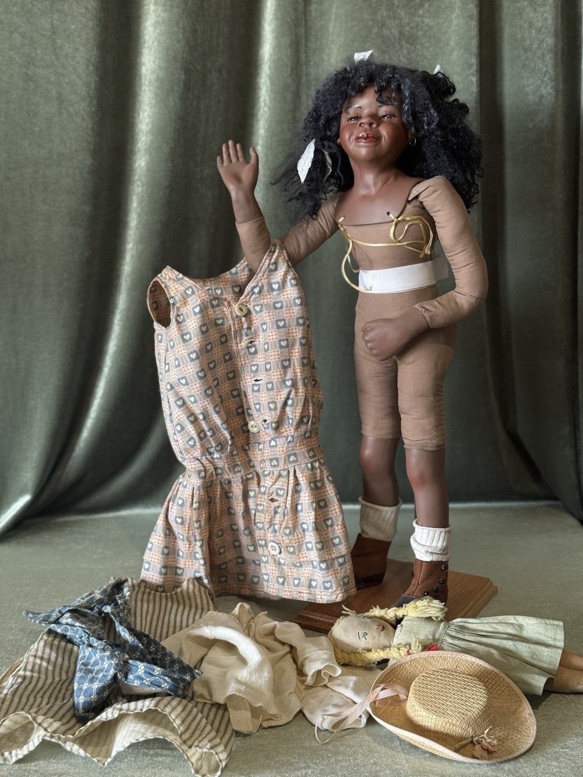 Reproduction Of “Lucinda ” by Mary Van Osdell Porcelain 24” Doll