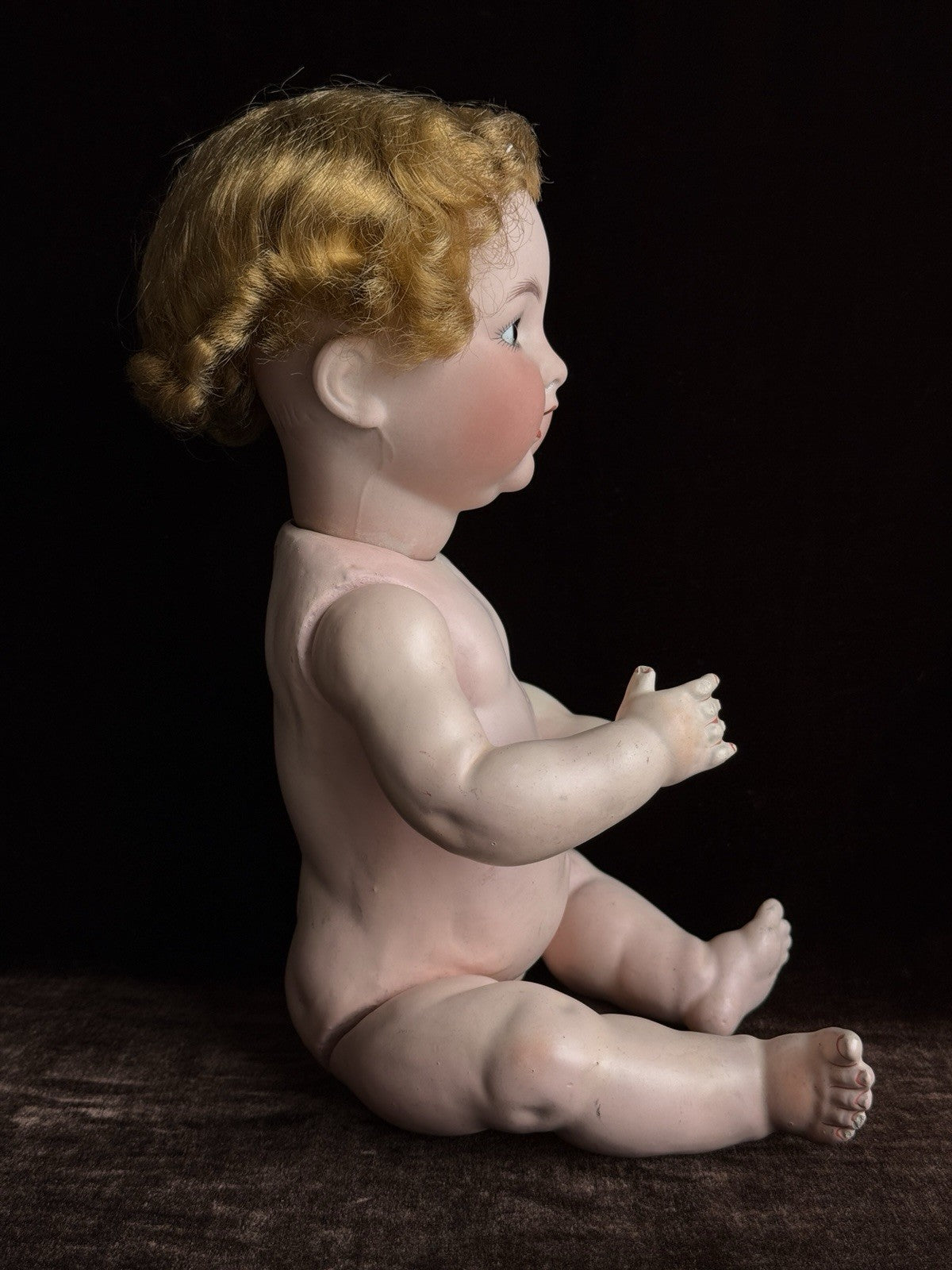 Antique German Kammer & Reinhardt Simon Halbig 126 Bisque Head Flirty Eyes Doll