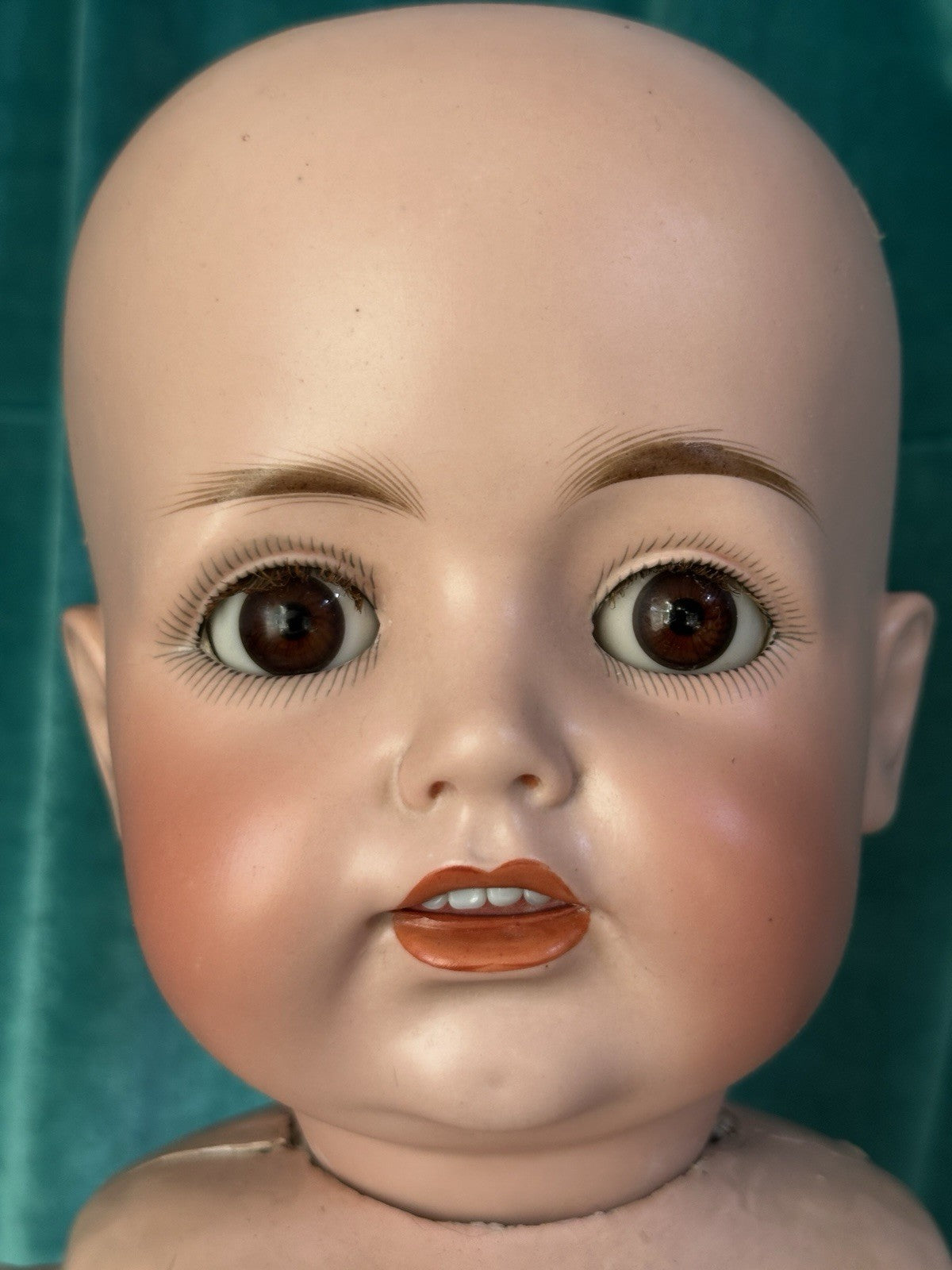 Antique German 28” JDK Kestner 260 74 Bisque Toddler Head Doll Composition Body