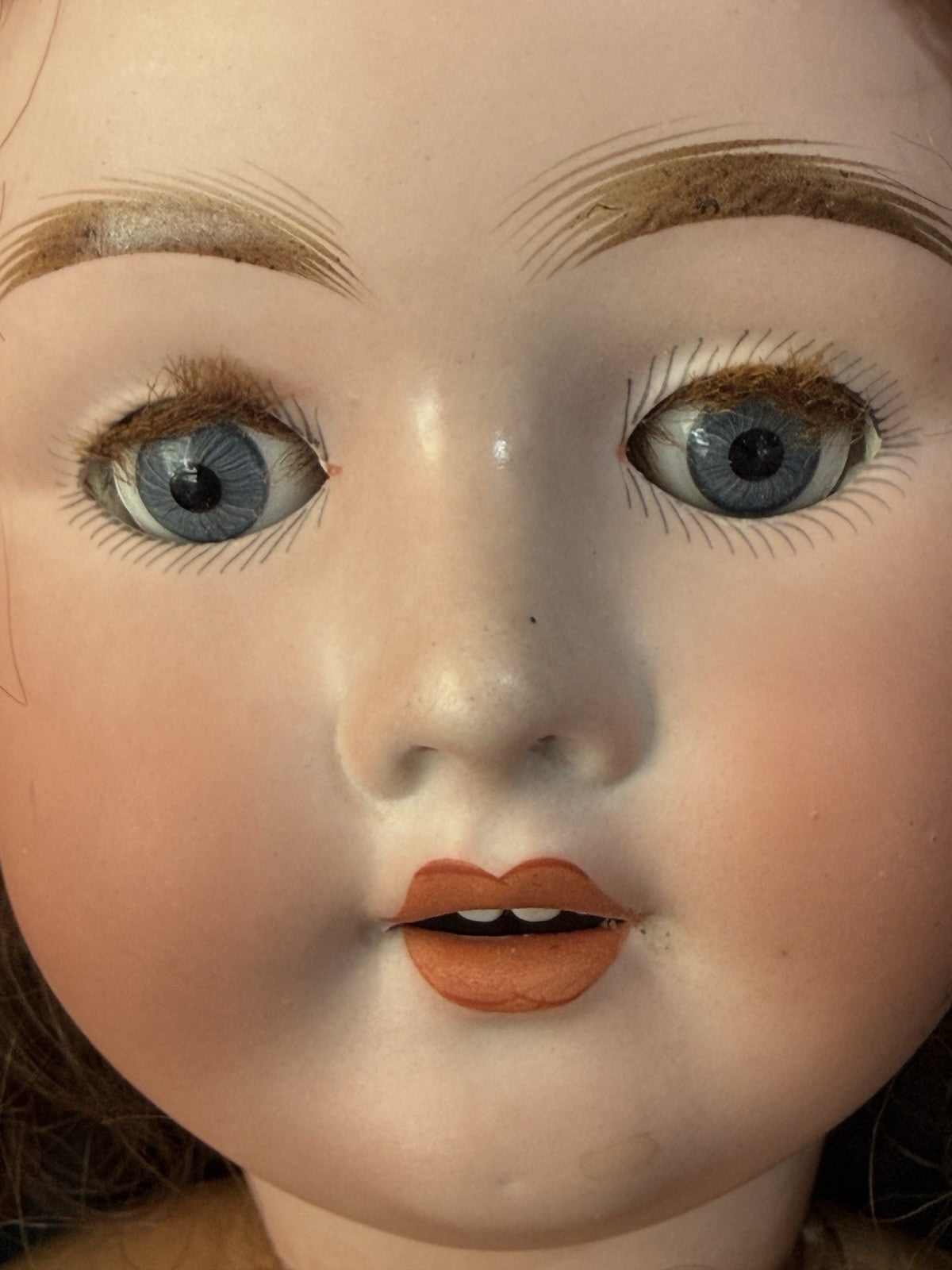 Antique German Kley Hahn Walkure 24” Doll Bisque Head Composition Body