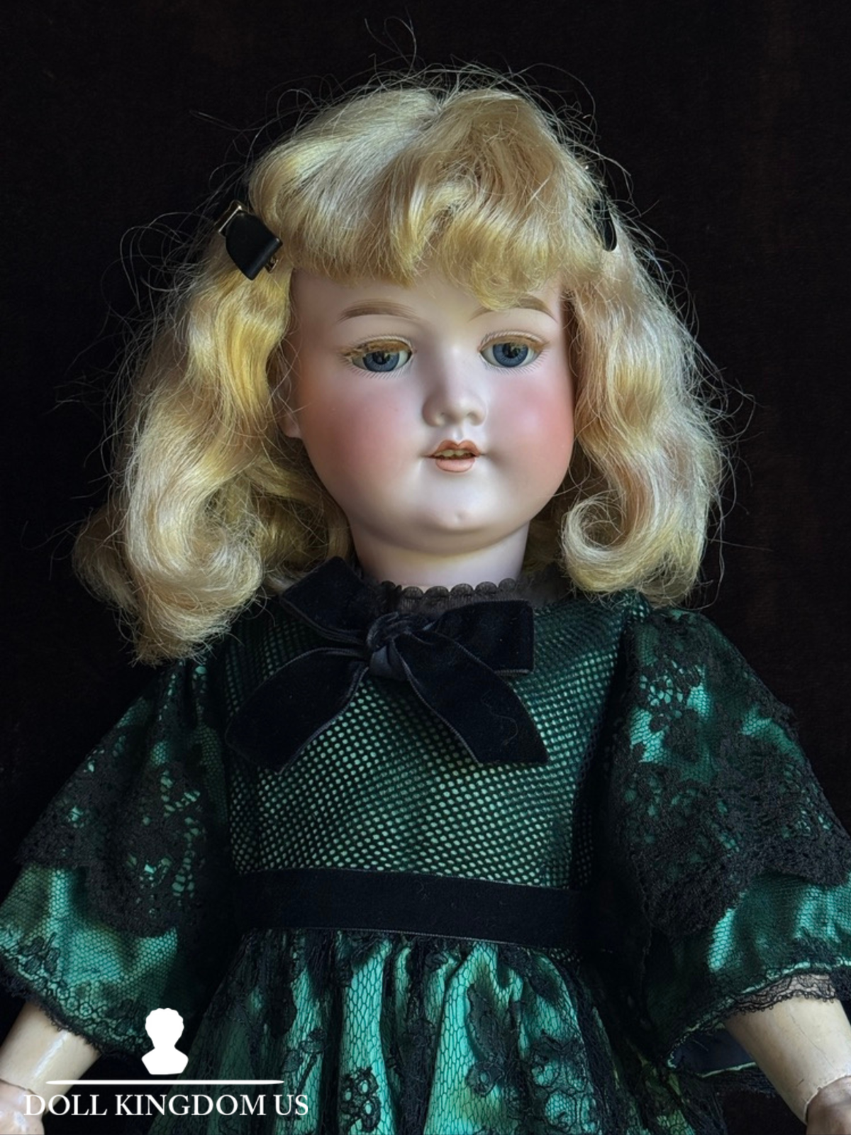 Antique German 25” Armand Marseille DRGM 246 Florodora Bisque Socket Head Doll