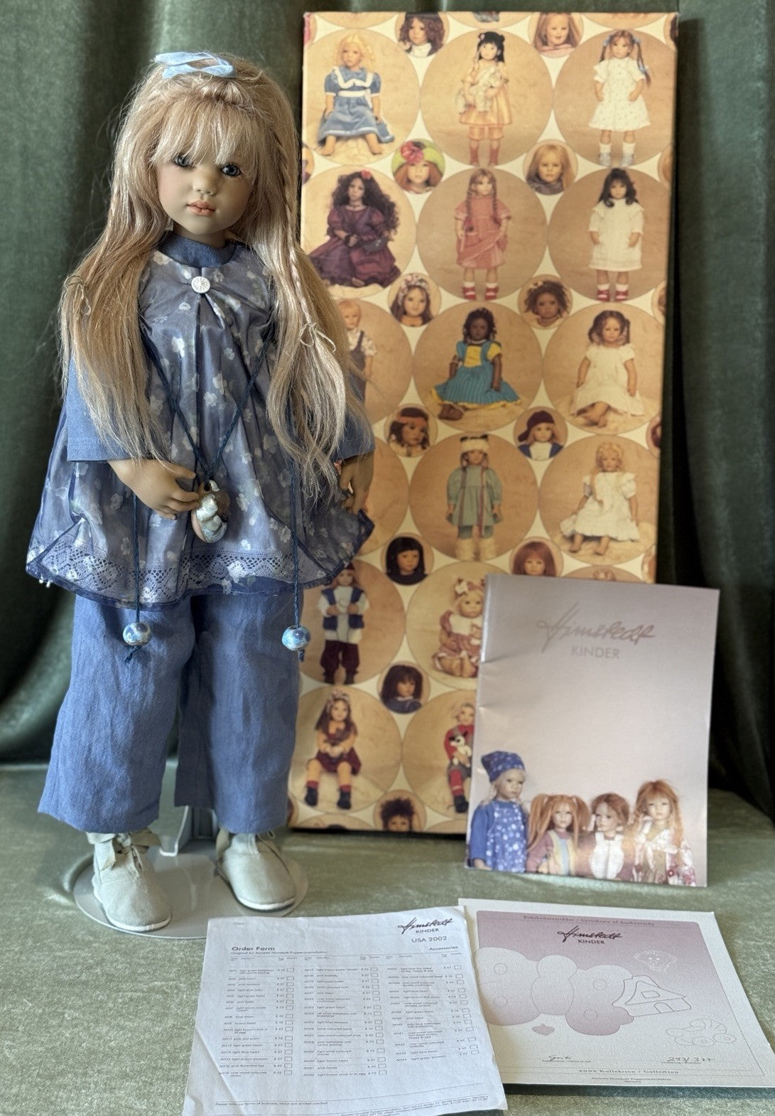 MIB Vinyl Annette Himstedt 26” Doll “Griti” LE 377 Box/COA
