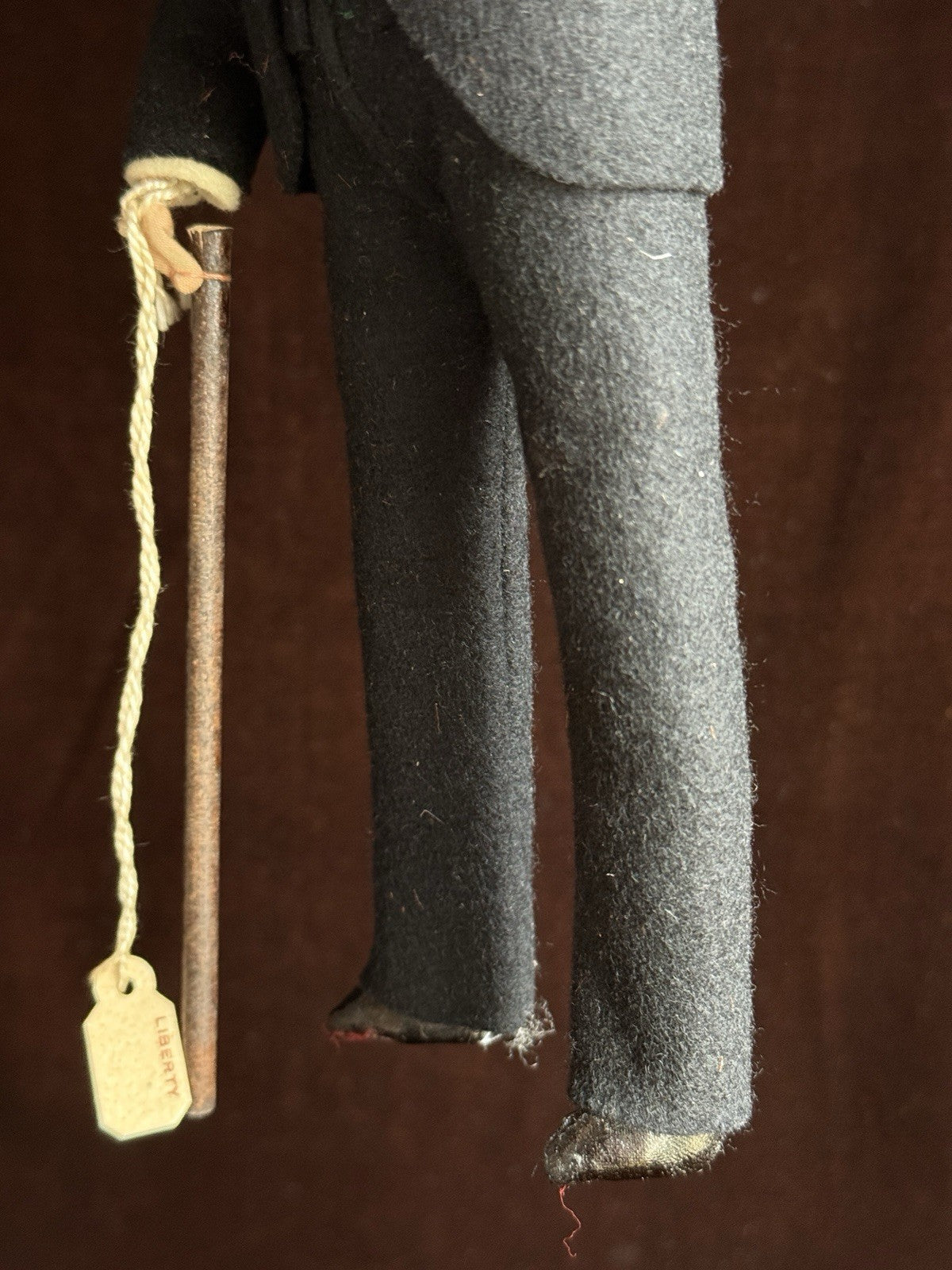 Vintage 9.5” Winston Churchill Made in England by Liberty of London Cloth Doll
