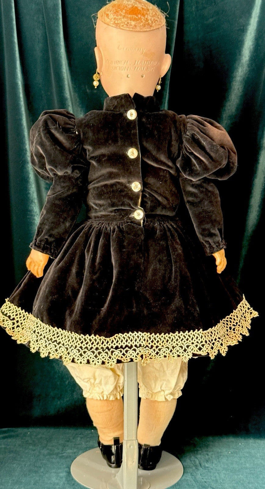 Antique German Simon Halbig Heinrich Handwerck 30” Doll Bisque Head