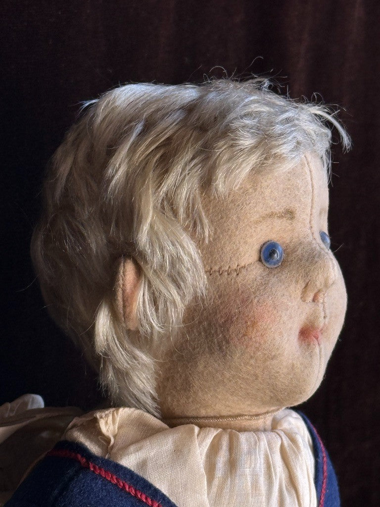 Rare Antique German 18.5” All Original Steiff Dutch Girl Doll