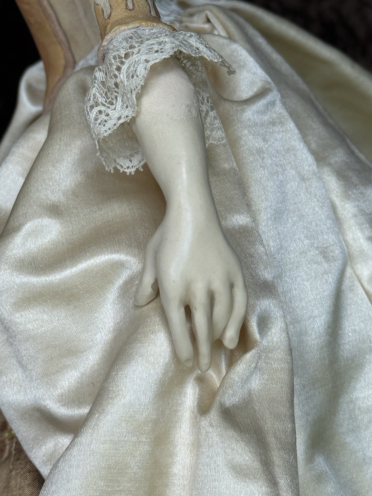 OOAK Collectible 14.5” Judith & Lucia Friedericy Wax Over Porcelain Doll