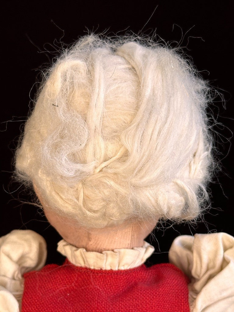 Unidentified Antique European 14” Kathe Kruse Style Oil Painted Cloth Doll