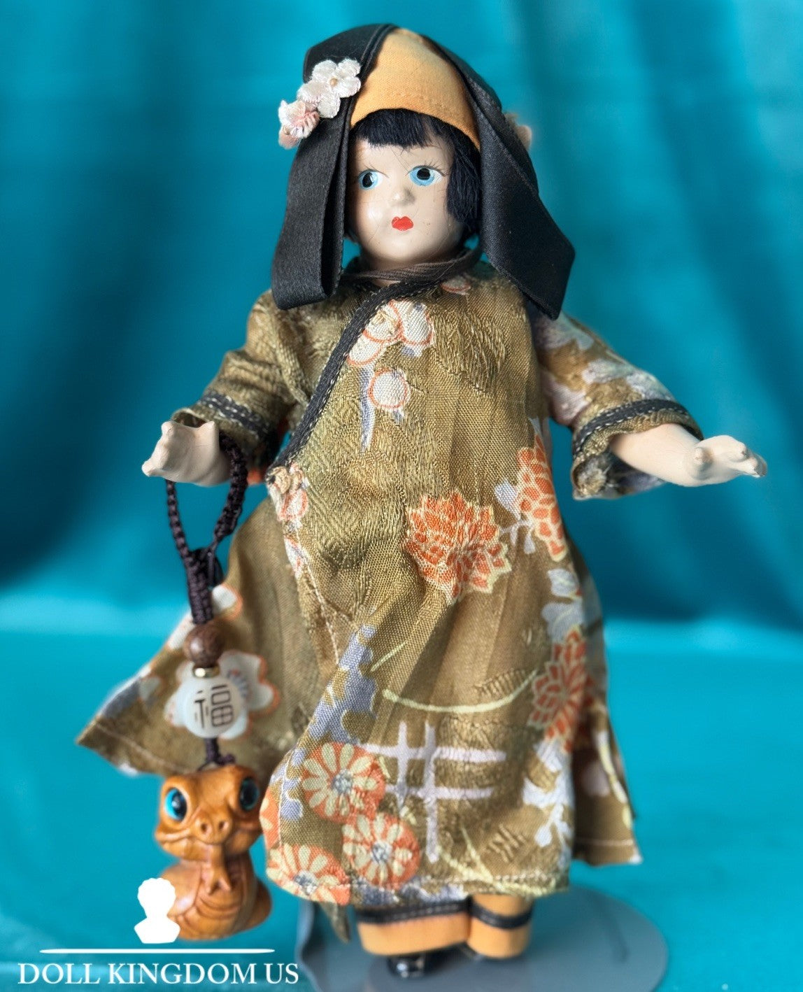 Rare Vintage 1936 Composition Madame Alexander  "Tiny Betty" Chinese 7” Doll
