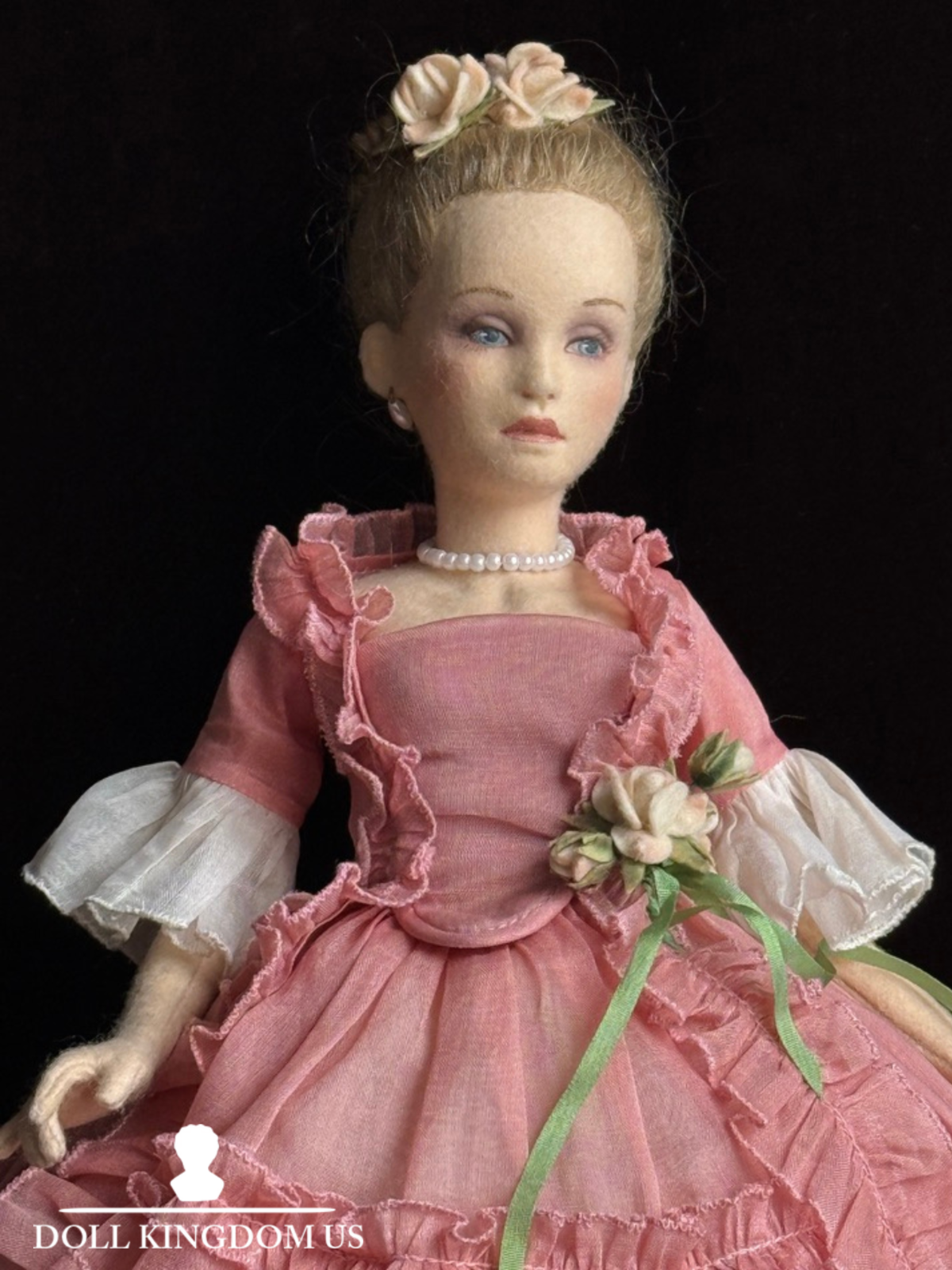 Collectible John Wright Columbine 15" Cloth Felt Doll LE 300 in Box