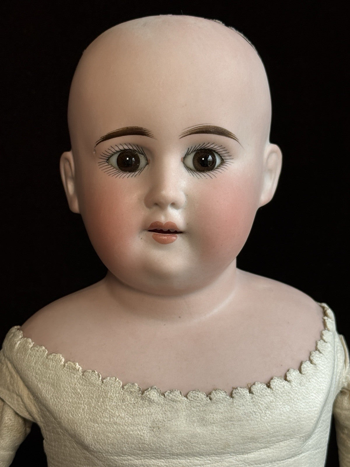 Antique German 19” Heubach Koppelsdorf (?) Bisque Shoulder Head Doll